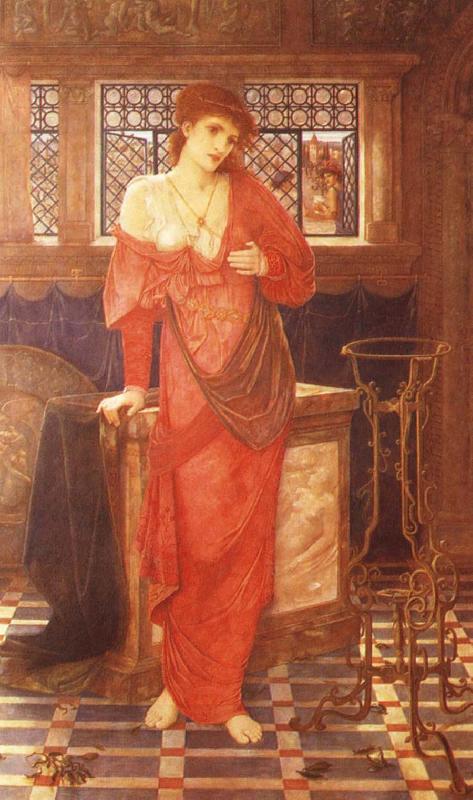 John Melhuish Strudwick Isabella and the pot of  Basil oil painting picture